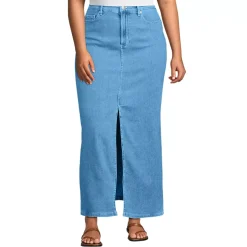 Women's Soft Denim Maxi Skirt