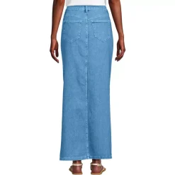 Women's Soft Denim Maxi Skirt