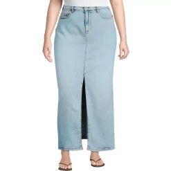 Women's Soft Denim Maxi Skirt