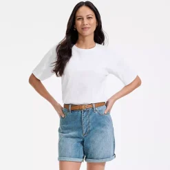 Women's Soft Denim Mid Rise 7
