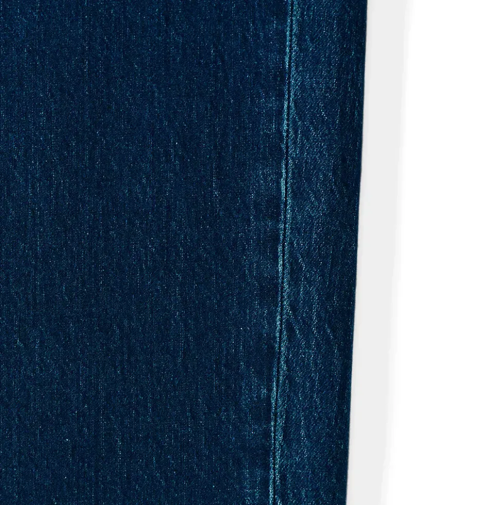 Women's Soft Denim Mid Rise Relaxed Straight Leg Jeans