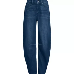 Women's Soft Denim Relaxed Barrel Leg Ankle Jeans