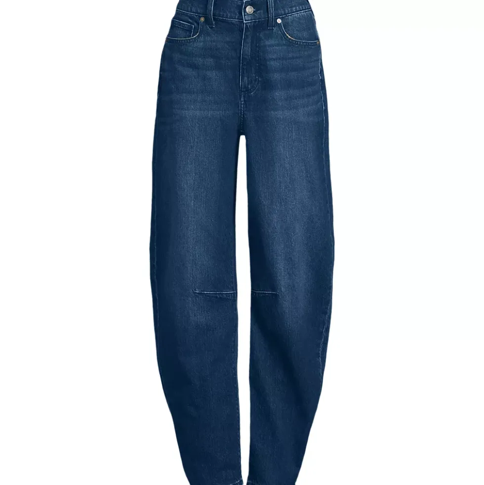Women's Soft Denim Relaxed Barrel Leg Ankle Jeans