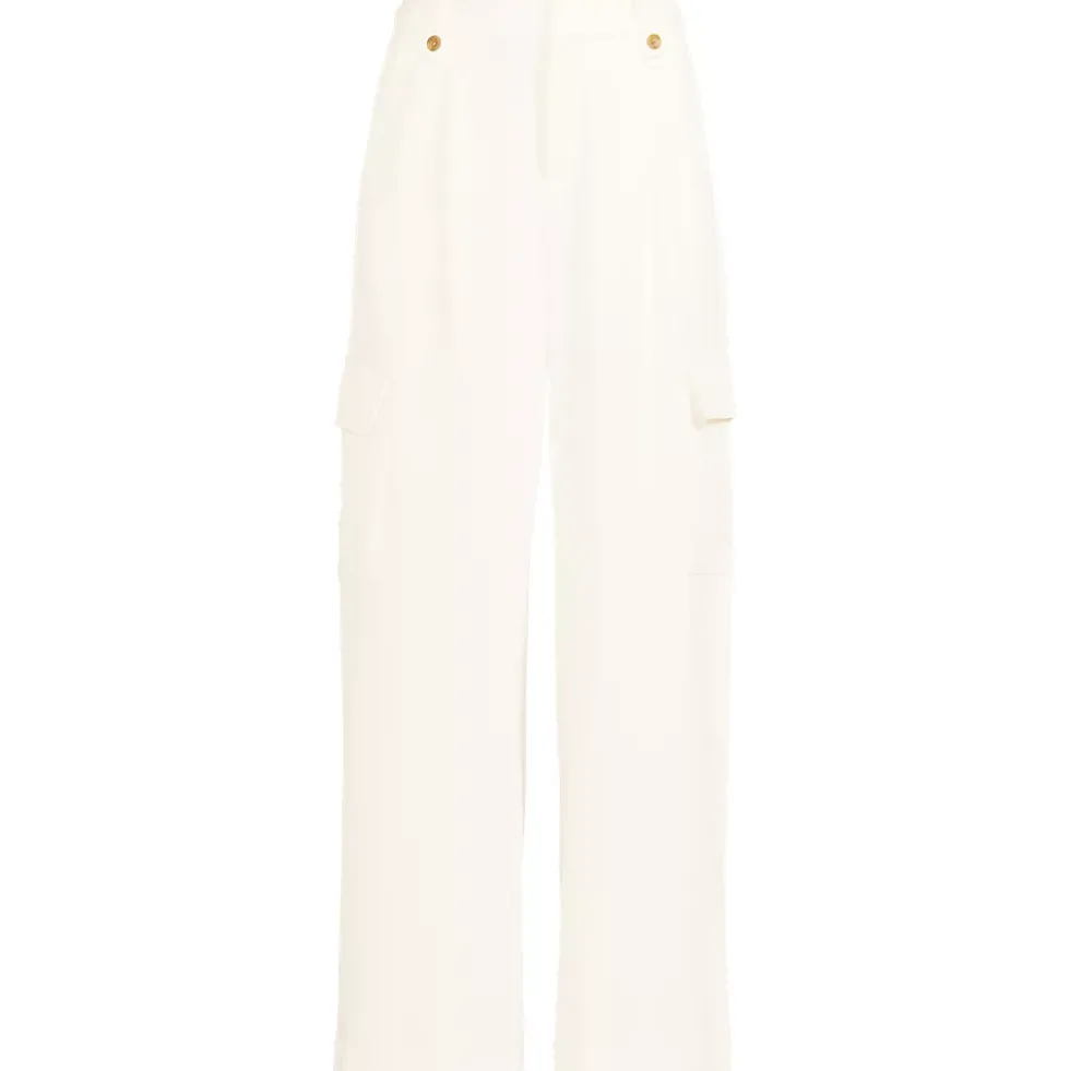 Women's Soft Polish Cargo High Rise Wide Leg Pants