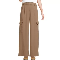 Women's Soft Polish Cargo High Rise Wide Leg Pants