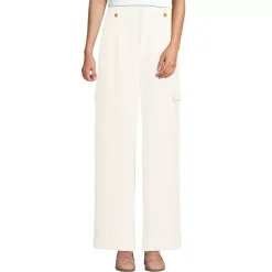 Women's Soft Polish Cargo High Rise Wide Leg Pants