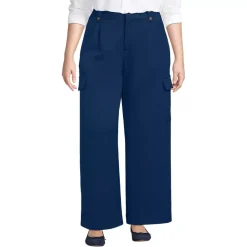 Women's Soft Polish Cargo High Rise Wide Leg Pants