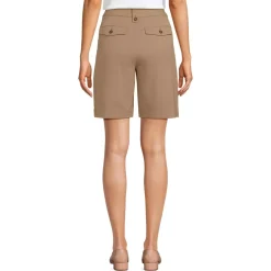 Women's Soft Polish High Rise Pleated 10" Shorts