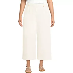 Women's Soft Polish High Rise Wide Leg Crop Pants