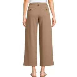 Women's Soft Polish High Rise Wide Leg Crop Pants