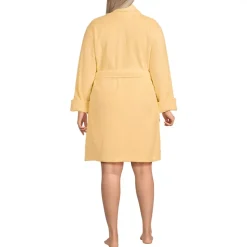 Women's Soft Terry Long Sleeve Knee Length Robe