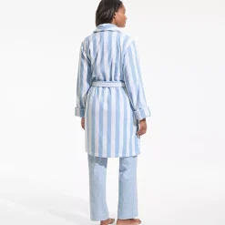 Women's Soft Terry Long Sleeve Knee Length Robe