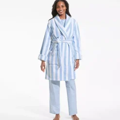 Women's Soft Terry Long Sleeve Knee Length Robe