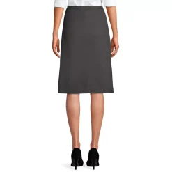 Women's Solid A-line Skirt Below The Knee