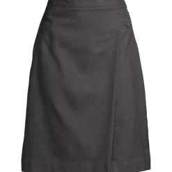 Women's Solid A-line Skirt Below The Knee