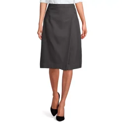 Women's Solid A-line Skirt Below The Knee