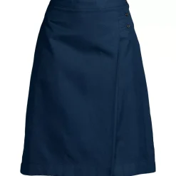 Women's Solid A-line Skirt Below The Knee