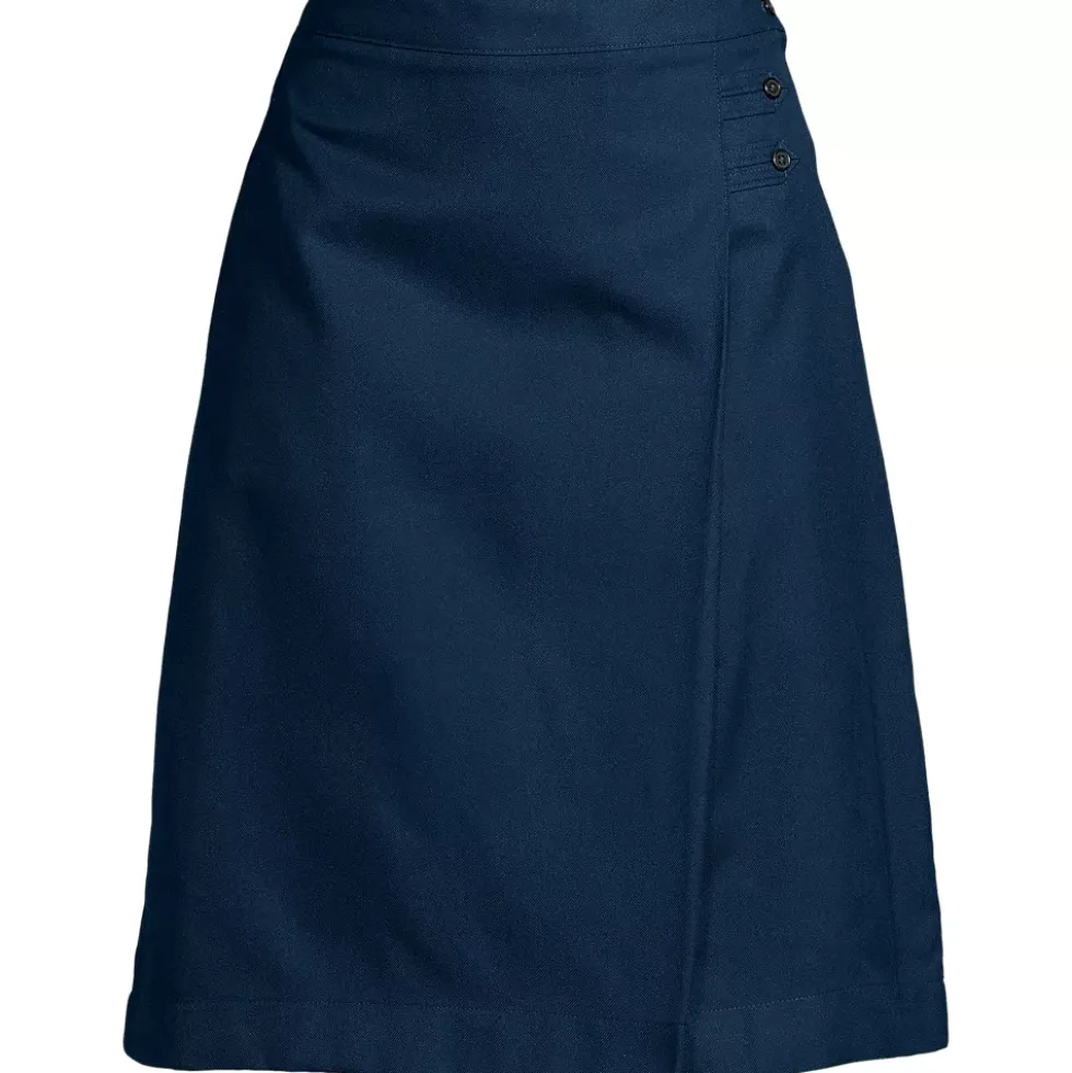 Women's Solid A-line Skirt Below The Knee