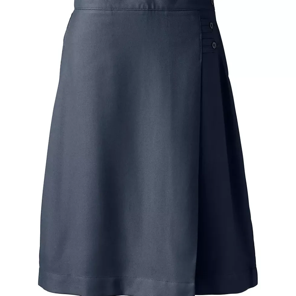 Women's Solid A-line Skirt Below the Knee