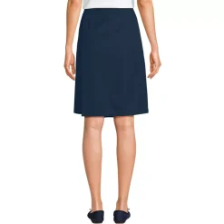 Women's Solid A Line Tab Skort Top of Knee