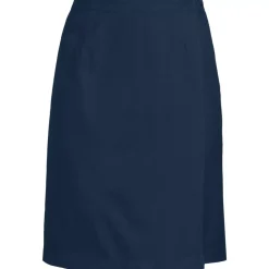 Women's Solid A Line Tab Skort Top of Knee