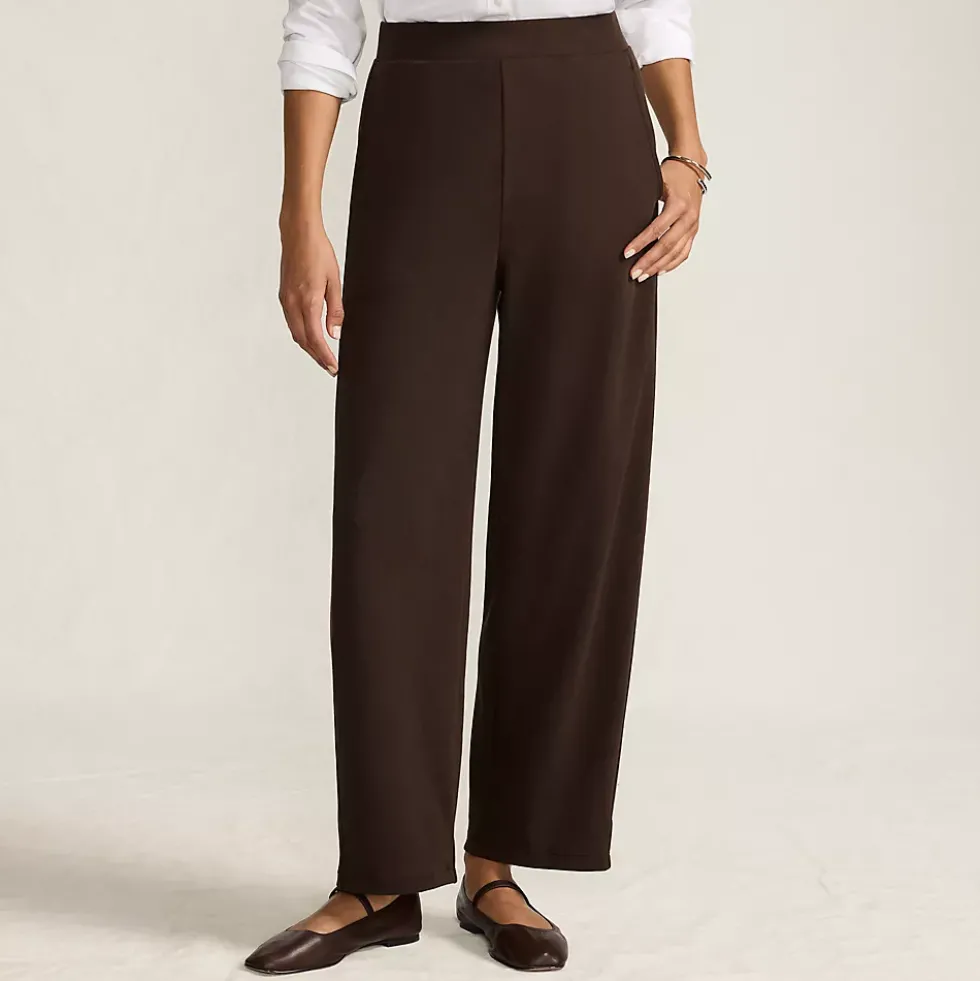 Women's Sport Knit High Rise Barrel Ankle Pants