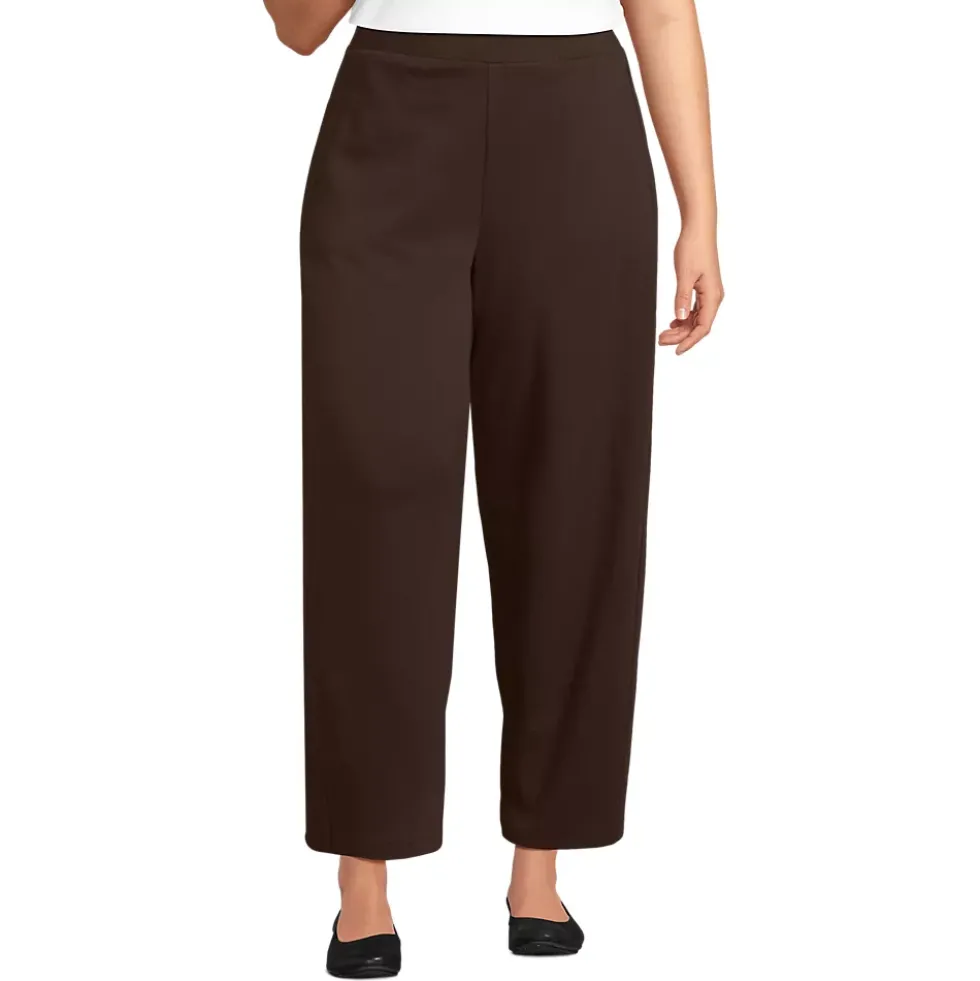Women's Sport Knit High Rise Barrel Ankle Pants