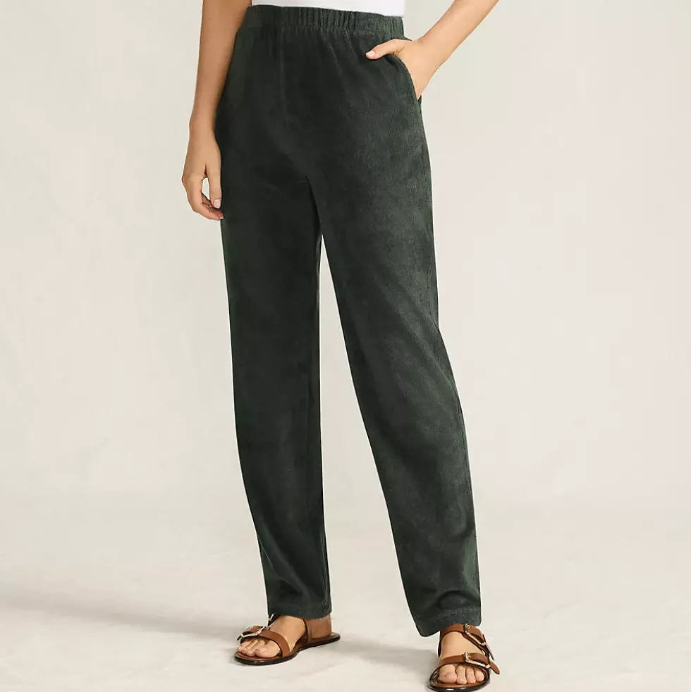 Women's Sport Knit High Rise Corduroy Pants