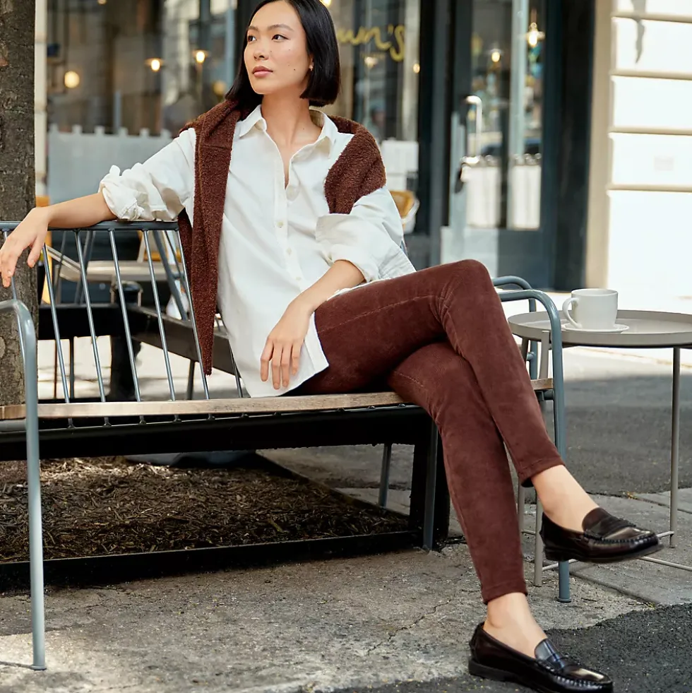 Women's Sport Knit High Rise Corduroy Leggings