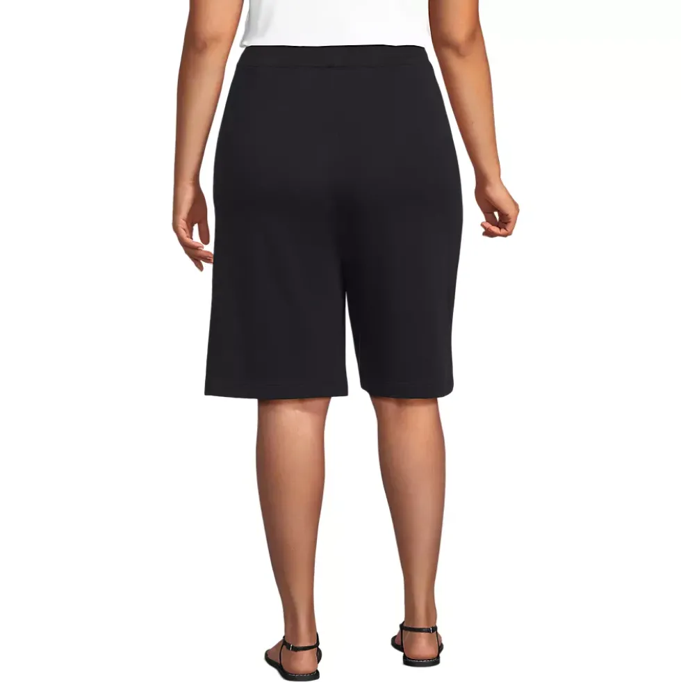 Women's Sport Knit High Rise Pleated 12" Bermuda Shorts