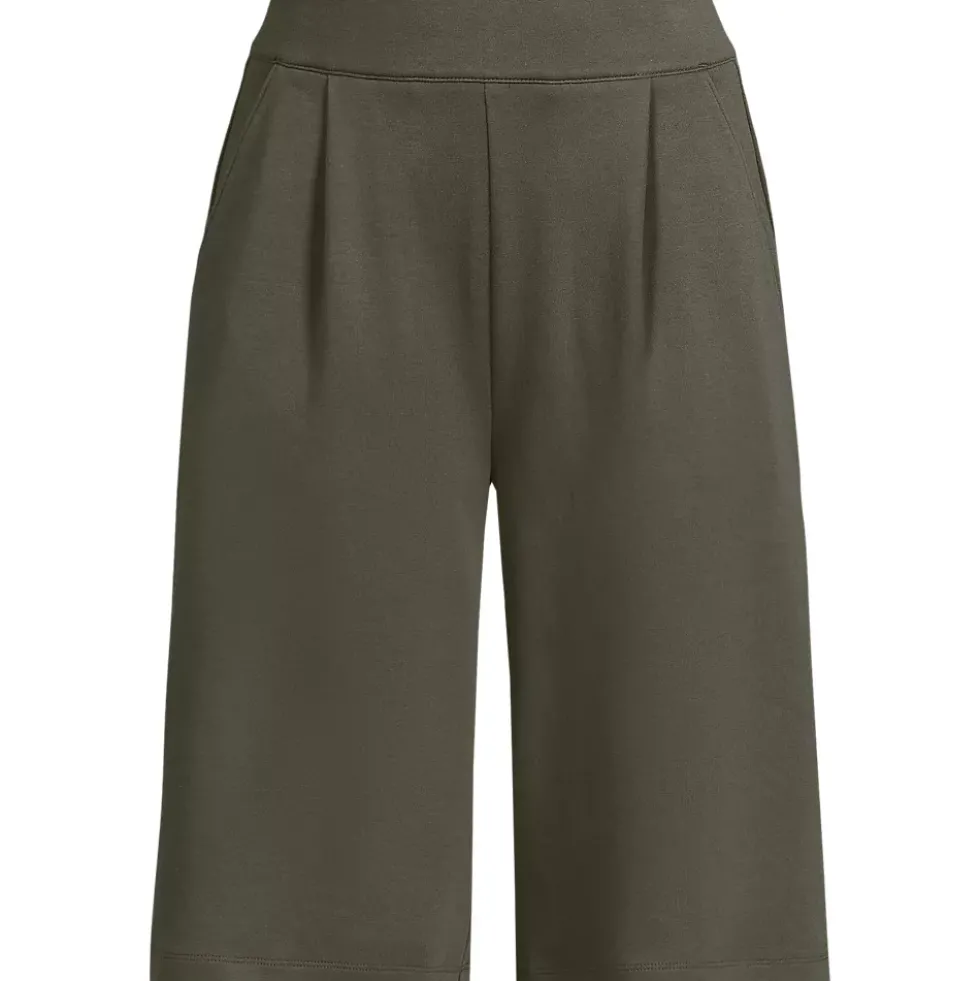 Women's Sport Knit High Rise Pleated 12" Bermuda Shorts