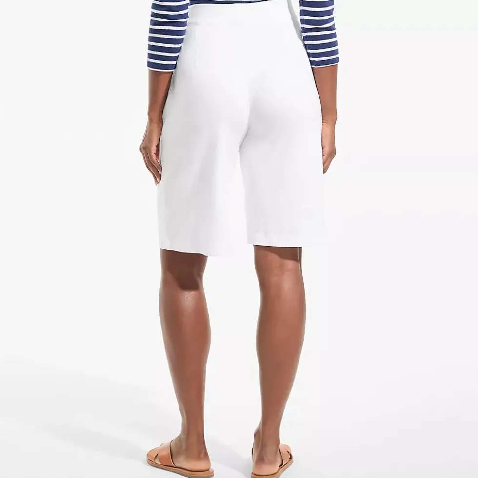Women's Sport Knit High Rise Pleated 12" Bermuda Shorts