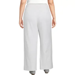 Women's Sport Knit High Rise Pleated Wide Leg Pants