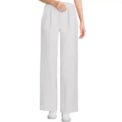 Women's Sport Knit High Rise Pleated Wide Leg Pants