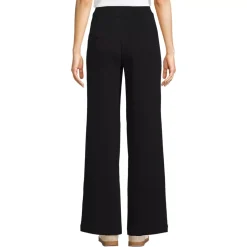 Women's Sport Knit High Rise Pleated Wide Leg Pants