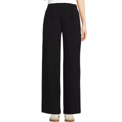 Women's Sport Knit High Rise Pleated Wide Leg Pants