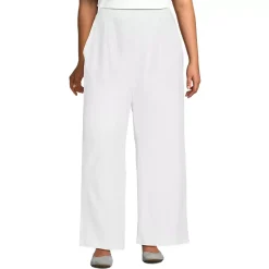 Women's Sport Knit High Rise Pleated Wide Leg Pants
