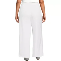 Women's Sport Knit High Rise Pleated Wide Leg Pants