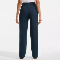 Women's Sport Knit High Rise Pull On Relaxed Straight Leg Pants