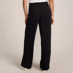 Women's Sport Knit High Rise Pull On Relaxed Straight Leg Pants