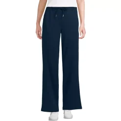 Women's Sport Knit High Rise Pull On Relaxed Straight Leg Pants