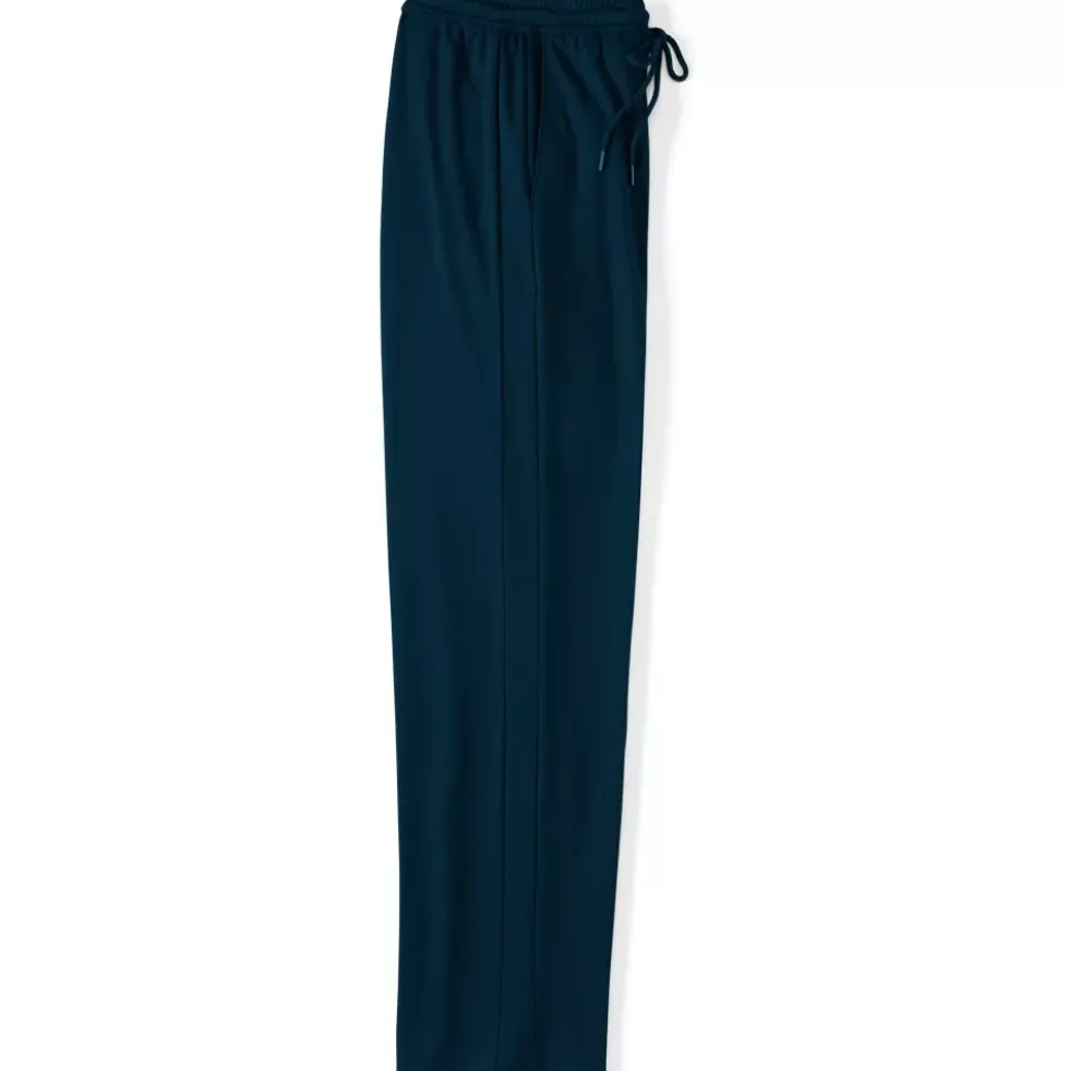 Women's Sport Knit High Rise Pull On Relaxed Straight Leg Pants