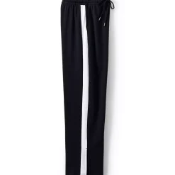 Women's Sport Knit High Rise Relaxed Straight Leg Side Stripe Pants