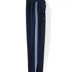 Women's Sport Knit High Rise Relaxed Straight Leg Side Stripe Pants