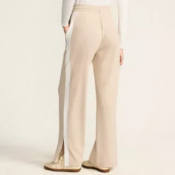 Women's Sport Knit High Rise Relaxed Straight Leg Side Stripe Pants