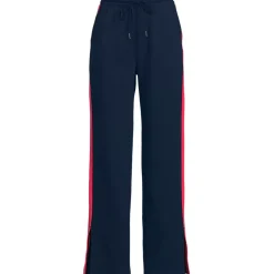Women's Sport Knit High Rise Relaxed Straight Leg Side Stripe Pants