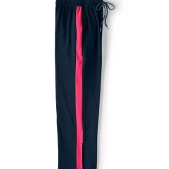 Women's Sport Knit High Rise Relaxed Straight Leg Side Stripe Pants