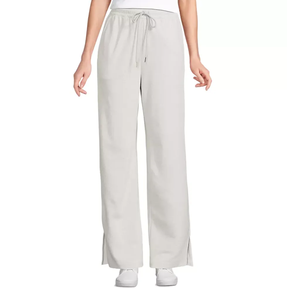 Women's Sport Knit High Rise Relaxed Straight Leg Side Stripe Pants