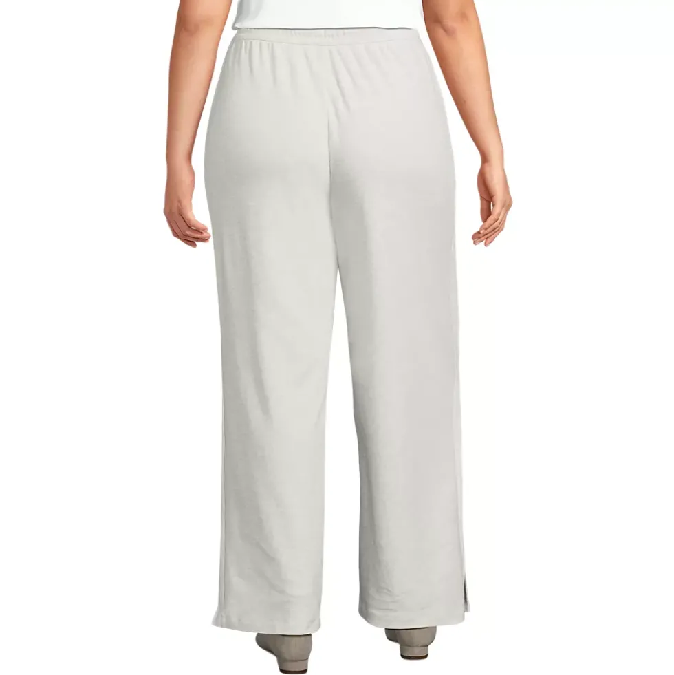 Women's Sport Knit High Rise Relaxed Straight Leg Side Stripe Pants
