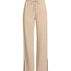 Women's Sport Knit High Rise Relaxed Straight Leg Side Stripe Pants